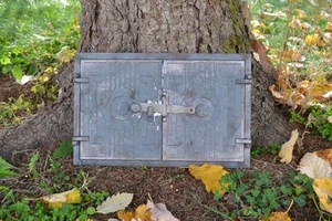 420 x 270mm Couleur Neuf Porte de four à pizza, poêle à bois, Fonte Fumoir ZEb15 - Zdjęcie 1 z 7