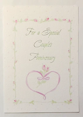 MAJESTIC GREETINGS 1 Anniversary Greeting Card/Envelope Special Couple Happy Love Joy Beautiful