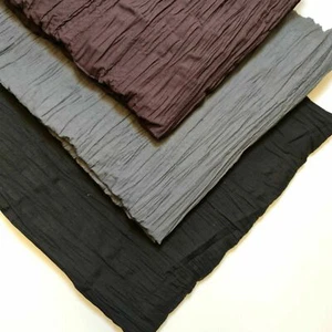 100% Cotton Crush Fabric Creased Crinkle Craft Dress Quilting Material 55" - Picture 1 of 25
