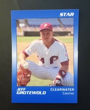1989 Star Clearwater Phillies Jeff Grotewold #10