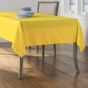 LA Linen Polyester Poplin Rectangular Tablecloth, 60 by 84-Inch. Made in USA - Picture 1 of 78