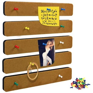 Cork Bulletin Board for Walls Office or Home Brown Durable Pin Board Design - Picture 1 of 6