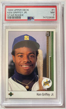 1989 Upper Deck Collectors Choice Complete Set with Ken Griffey Jr RC PSA 7 NM