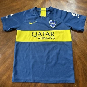 Nike Dri-fit Qatar Airways Blue/Yellow CABJ Kids Size 12 - Picture 1 of 8