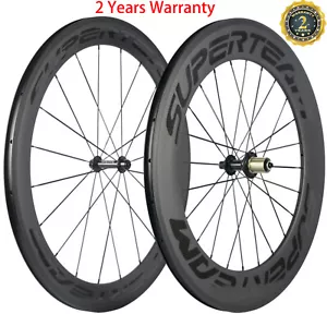 Vorne 60mm Hinten 88mm Vollcarbon Laufräder 700C Rennrad Fahrrad Laufradsatz - Bild 1 von 12