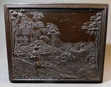 Antique 1/2 Plate Thermoplastic Union Case Daguerreotype /American Country Life 