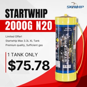 STARTWHIP XL 3.3L CREAM 2000G X 1 Tank $75.78 - Picture 1 of 9