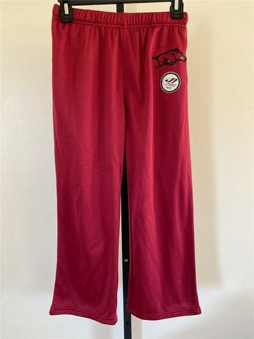 New Arkansas Razorbacks Youth Size M Medium Red Athletic Pants Cover