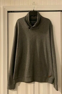Ted Baker grau Baumwollmischung Schalkragen Logo Pullover 4 - Bild 1 von 5