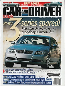 Car & Driver Apr 2005 - BMW3 Series - Lexus GS300 -  Ligenfelter C6 Corvette - Bild 1 von 1