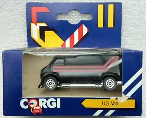 NEW-VINTAGE-IN BOX: CORGI JUNIORS J61 U.S. VAN - Picture 1 of 1