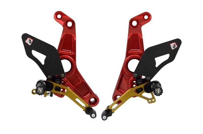 Ducabike Ducati Monster 1200 1200S Adjustable Rearsets 2017+ - Red-Gold - Изображение 1 из 1