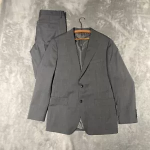 Bonobos Suit Men 40L Blazer 34W Pants Gray Wool Stretch Standard Fit Jetsetter - Picture 1 of 21