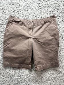 Tommy Bahama Shorts Womens Size 4 brown Bermuda With Stretch And Pockets - Picture 1 of 11