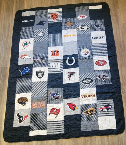 NFL By The Northwest Company Team Quilt Bedding Blanket 83"x58.5" Cover