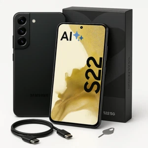 Samsung Galaxy S22 5G AI Edition 128GB 8 GB RAM Dual SIM Exynos Black Garantie - Bild 1 von 15