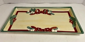 Villeroy & Boch Merry Winter rechteckiges Sandwich Serviertablett Schale - Bild 1 von 6