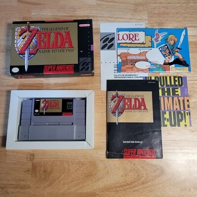 The Legend of Zelda: A Link to the Past Nintendo SNES, 1992 CIB w. Poster Tested - Image 1 of 4