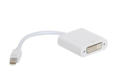 Inland AB9I Mac Access Mini DisplayPort (Male) to DVI (Female), White - Image 1 of 4