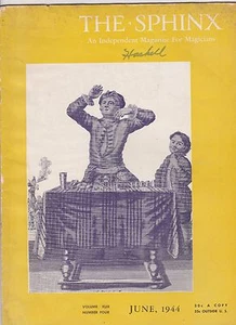 THE SPHINX INDEPENDENT MAGAZINE FOR MAGICIANS JUNE 1944 ISSUE - Imagen 1 de 2