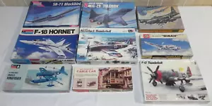 LOT 9 - Vintage Aircraft Airplane Model Kits Puzzle - REVELL, MONOGRAM, UPC ++ - Picture 1 of 12