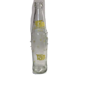 Vintage Yellow Lettering TAB Glass Bottle 10 oz Returnable by Coca-Cola GUC - Picture 1 of 7