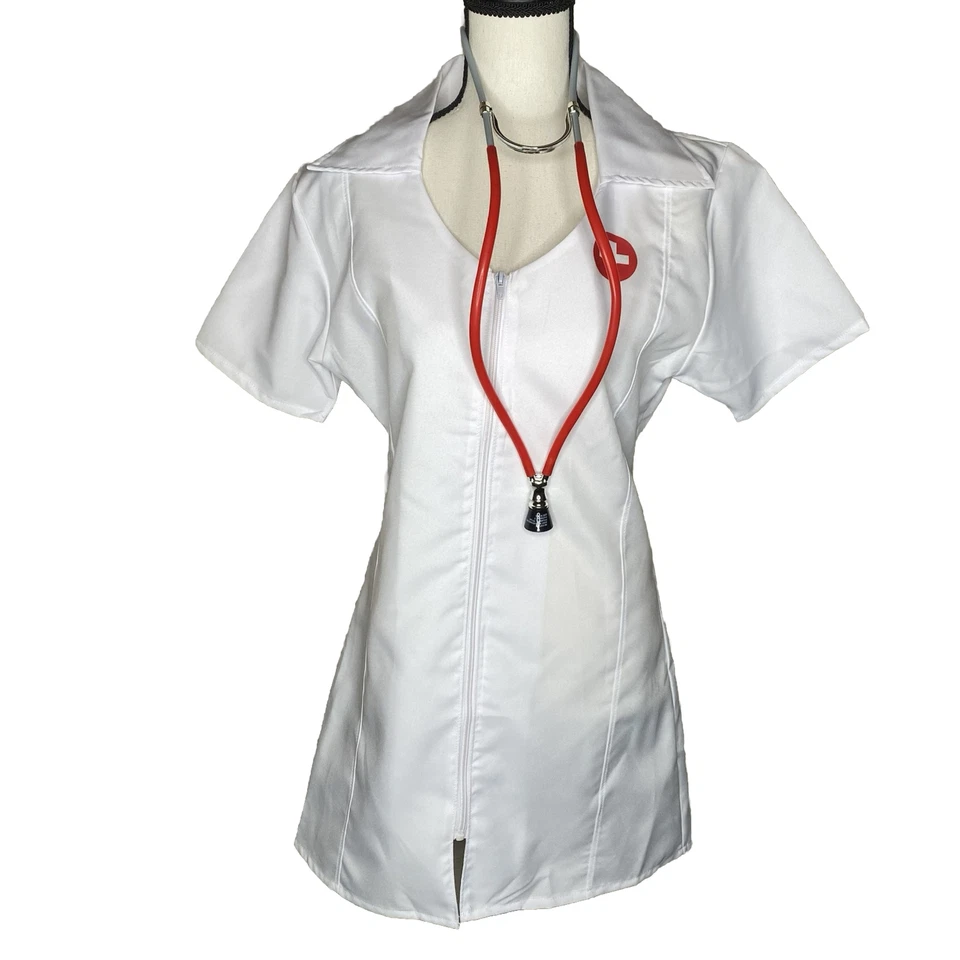 Sexy Vestido de Enfermera Underwraps Hot Flash Adulto Mujer Talla Mediana Disfraz de Halloween Foto 1 de 4