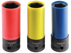 Expert 1/2in Deep Impact Wheel Nut Socket Set 3 Piece Metric BRIE194676B - Picture 1 of 1