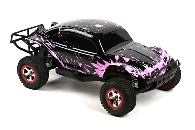 Custom Body Muddy Bug Pink for ProSC10 1/10 Shell Baja Bug Truck Car 1:10 - Image 1 of 4