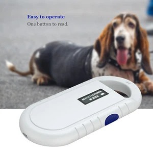 Handheld Animal Chip Reader Pet Microchip Scanner Universal RFID Reader - Picture 1 of 13
