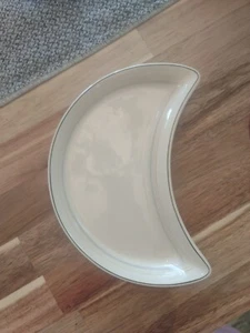Cunard Steam Ship Maddock Ivory Ware Crescent Moon Plate EUC! - Picture 1 of 4