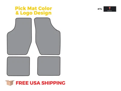 FITS 1984-1985 Pontiac J2000 Sunbird Floor Mat 4pc Cutpile Foto 1 de 3
