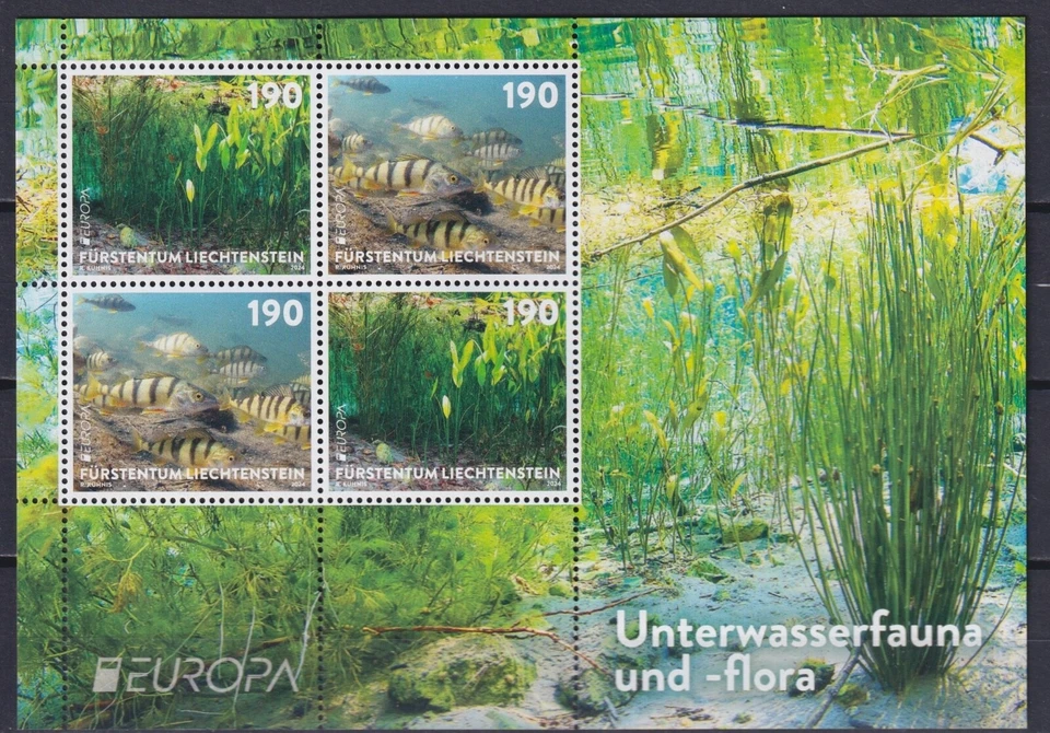 Liechtenstein 2024 Europa CEPT, Underwater Fauna and Flora, Fish MNH** - Image 1 of 1