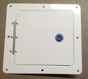 ULTRA-FAB 48-979009 UNIVERSAL ACCESS PORT 8x7.5" LOCKING RV HATCH 6x5.75" DOOR - Picture 1 of 4