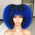 Perruque courte afro synthétique 14 pouces costume femme KInky Curl cosplay faux cheveux