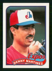 DENNY MARTINEZ 1989 TOPPS TIFFANY 89 NO 313 NRMINT+             17705