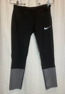 Nike Girl’s Capri Leggings Dri-Fit Black With Gray sz XL X4 - Picture 1 of 10