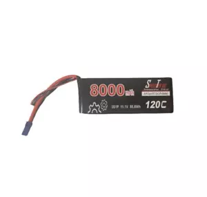 SpeedTek RC 3S 11.1V 8000mAh 120C Soft Case Lipo Battery Pack w/ EC5 Connector - Picture 1 of 1
