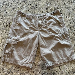 Alpine Design Shorts Womens Size 10 Beige Tan Cargo Hiking Lightweight Trekking - Picture 1 of 13