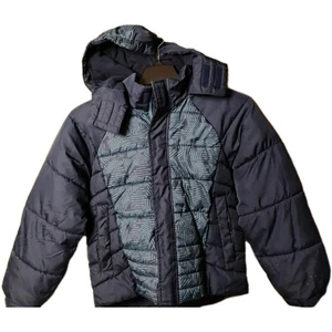 Arizona Jeans Puffer Mantel Kinder Größe (8) Navy. Kapuze. Full Zip. - Bild 1 von 16
