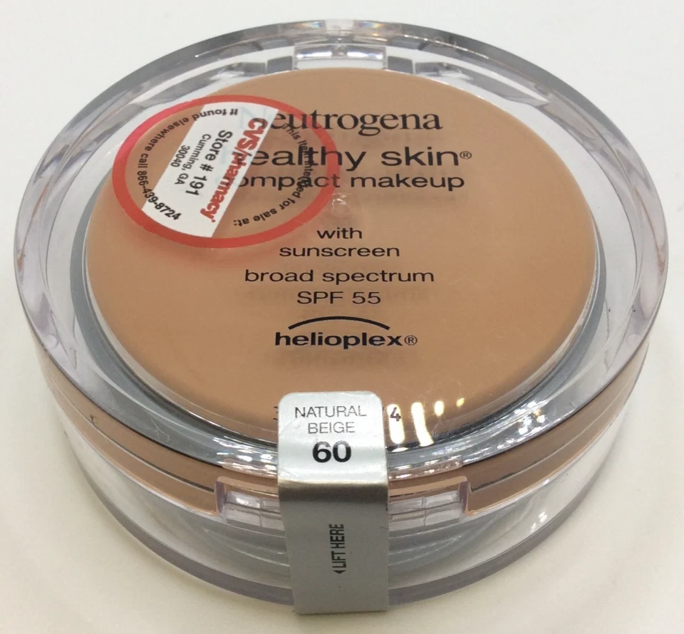 Neutrogena Healthy Skin Compact Foundation Makeup 60 Natural Beige (EXPIRED) - Image 1 of 2