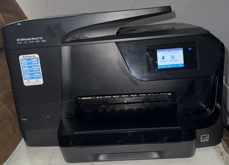 HP Officejet Pro 8710 All-In-One Wireless Printer - Black/White Tested - Image 1 of 4