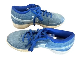 NWOB Authentic NIKE DEVIN BOOKER BOOK 1 BLUE Denim Men 8.5 - Picture 1 of 6