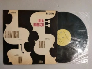 1967 Romania ELECTRECORD LP 0261 Violin recital LOLA BOBESCU Stravinsky BACH Nin - Picture 1 of 4