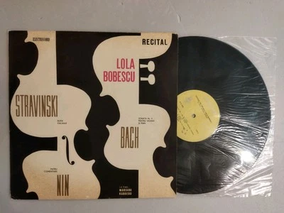 1967 Romania ELECTRECORD LP 0261 Violin recital LOLA BOBESCU Stravinsky BACH Nin - Image 1 of 4