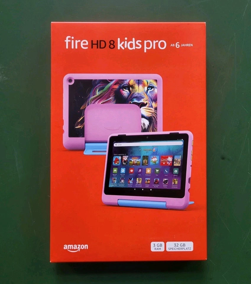 Amazon Fire HD 8 Kids Pro Tablet | Newest Gen 32GB 12 Gen. | NEU & OVP | Händler - Bild 1 von 4