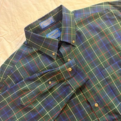 Sir Pendleton Authentic Hunting Tartan Wool Long Sleeve Button Up Shirt Men - Image 1 of 4