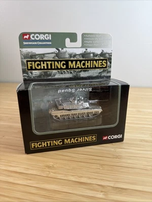 Corgi Fighting Machines M1 Abrams Tank Silver Squad 2004  - Image 1 of 2