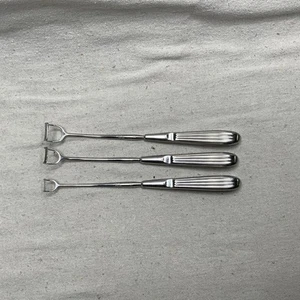 Set Of 3 Storz ENT Straight Adenoid Curettes N6010 - 0, 2, 3 - Picture 1 of 9