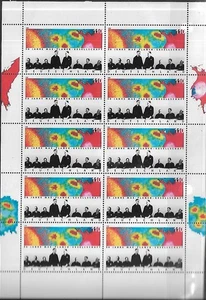 Deutschland # 1991 Max-Planck-Institut 50 Jahre Jubiläum - Zehnerbogen 110pf Briefmarken - Bild 1 von 1